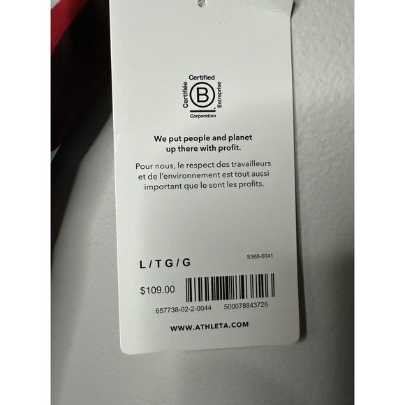 NWT Athleta Hermosa One Piece Swimsuit Size L/T Floral Beach Resort Red Travel - Picture 7 of 8